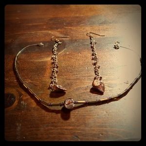 Choker with earrings